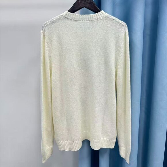 Polo Ralph Lauren Top hat, bear, beige women's sweater - Picture 2 of 4